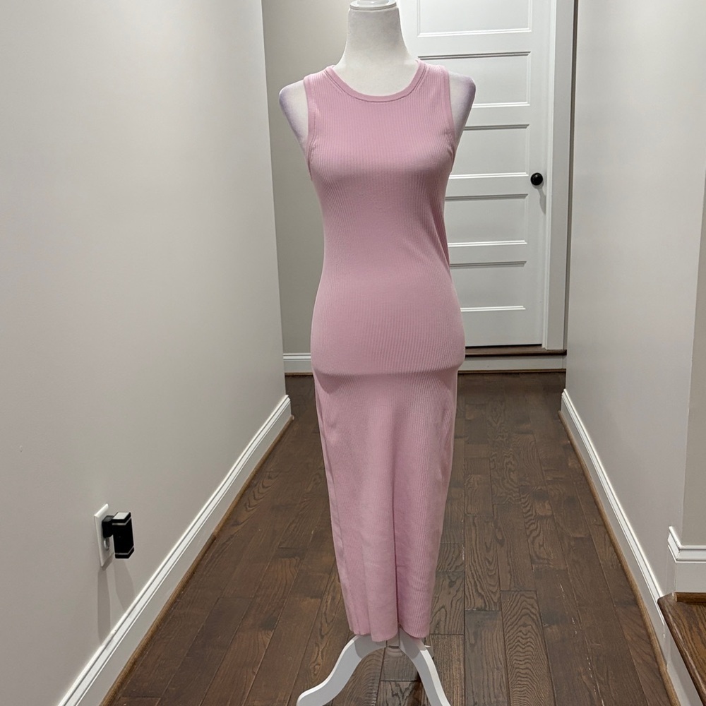 Express Body Con Ribbed Tank Dress - Picture 2 of 6